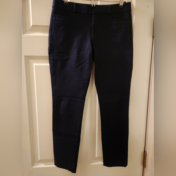 Banana Republic Womens Pants Blue Size 0 Sloan Stretch Rayon Cotton Blend - Picture 1 of 8